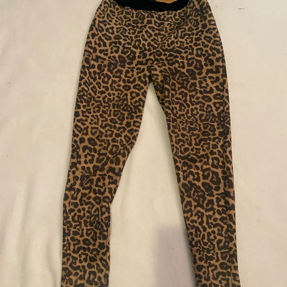 Zara ‎ Basic Brown Leopard Print Leggings Size Small